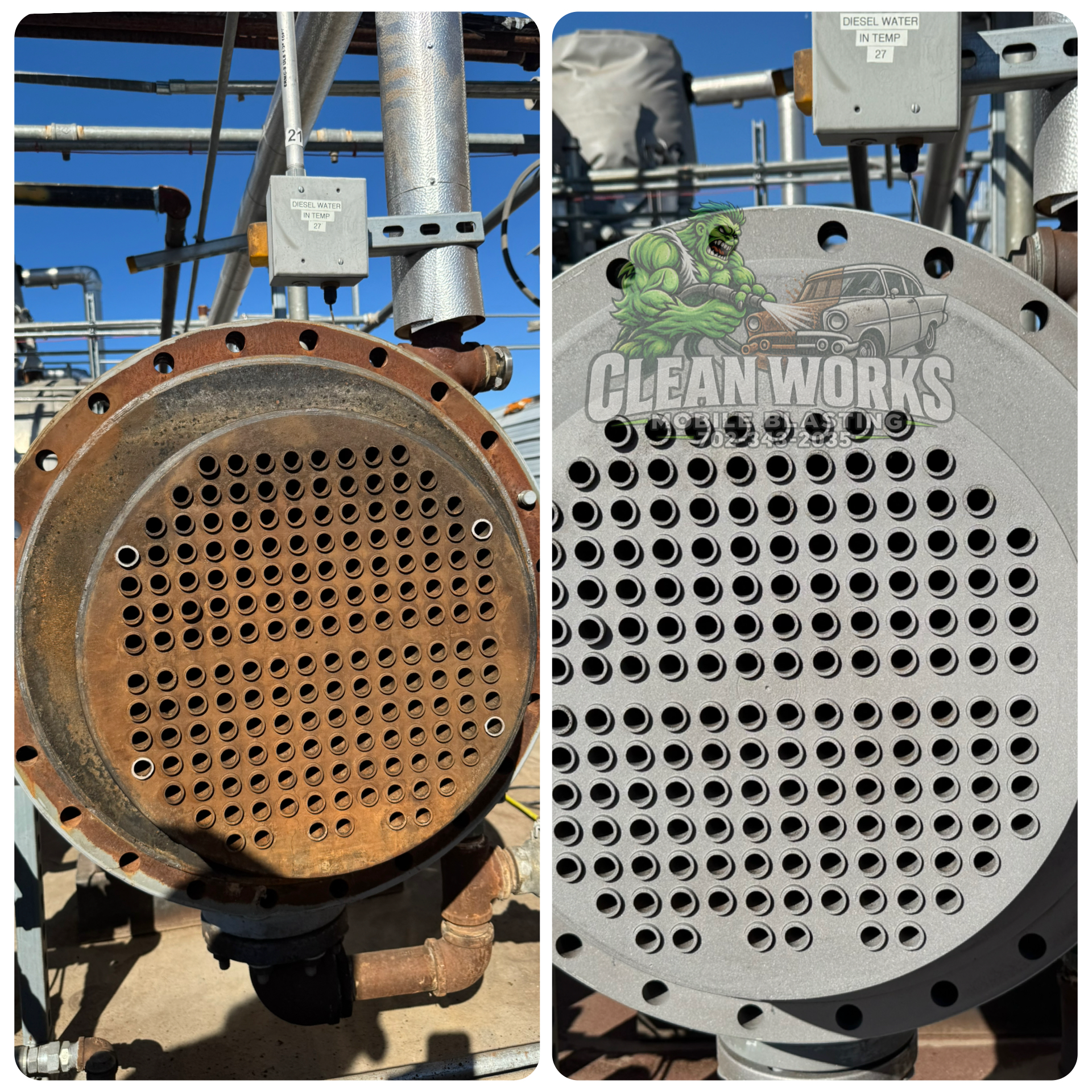 Heat Exchanger — Before & After