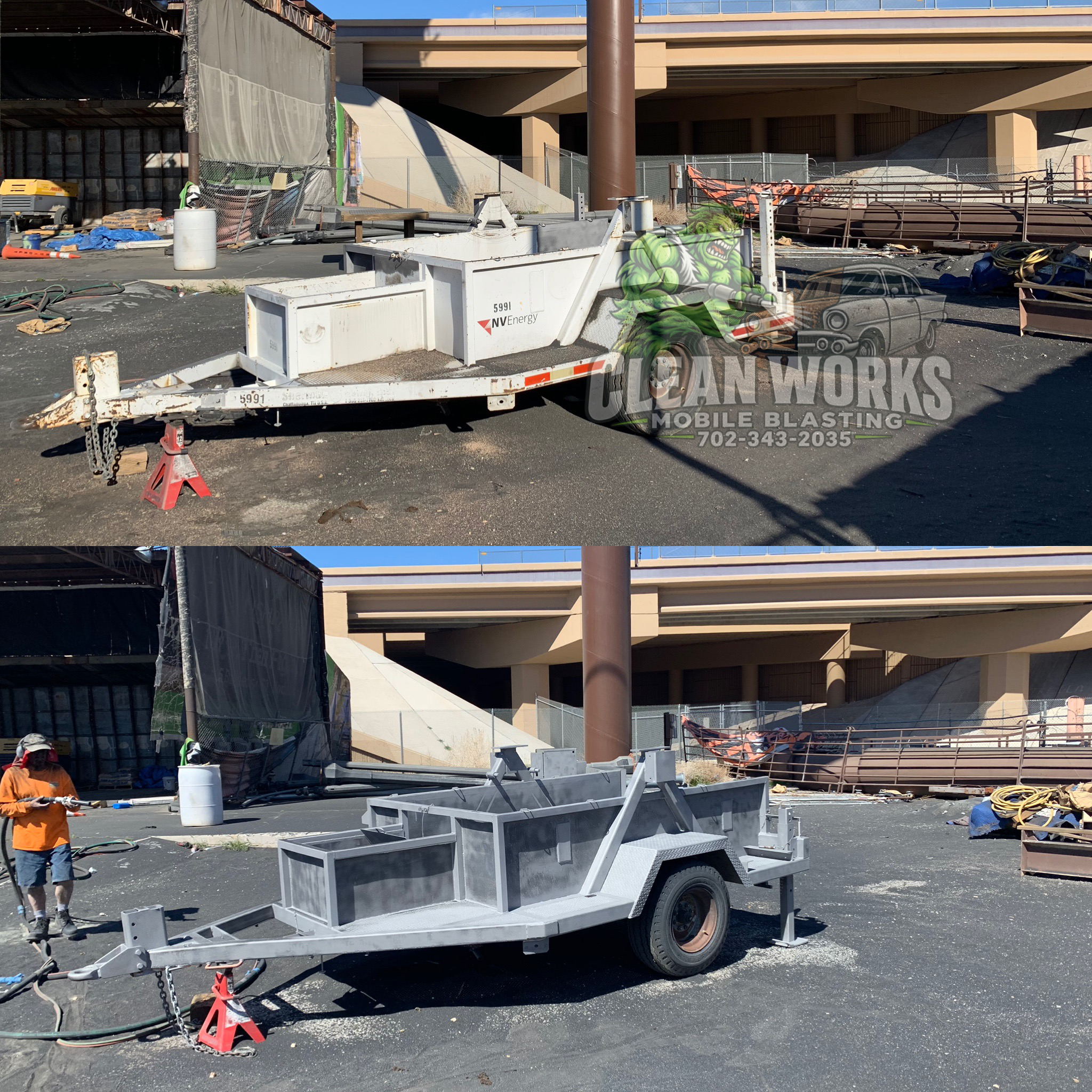 Equipment Trailer — Surface Prep