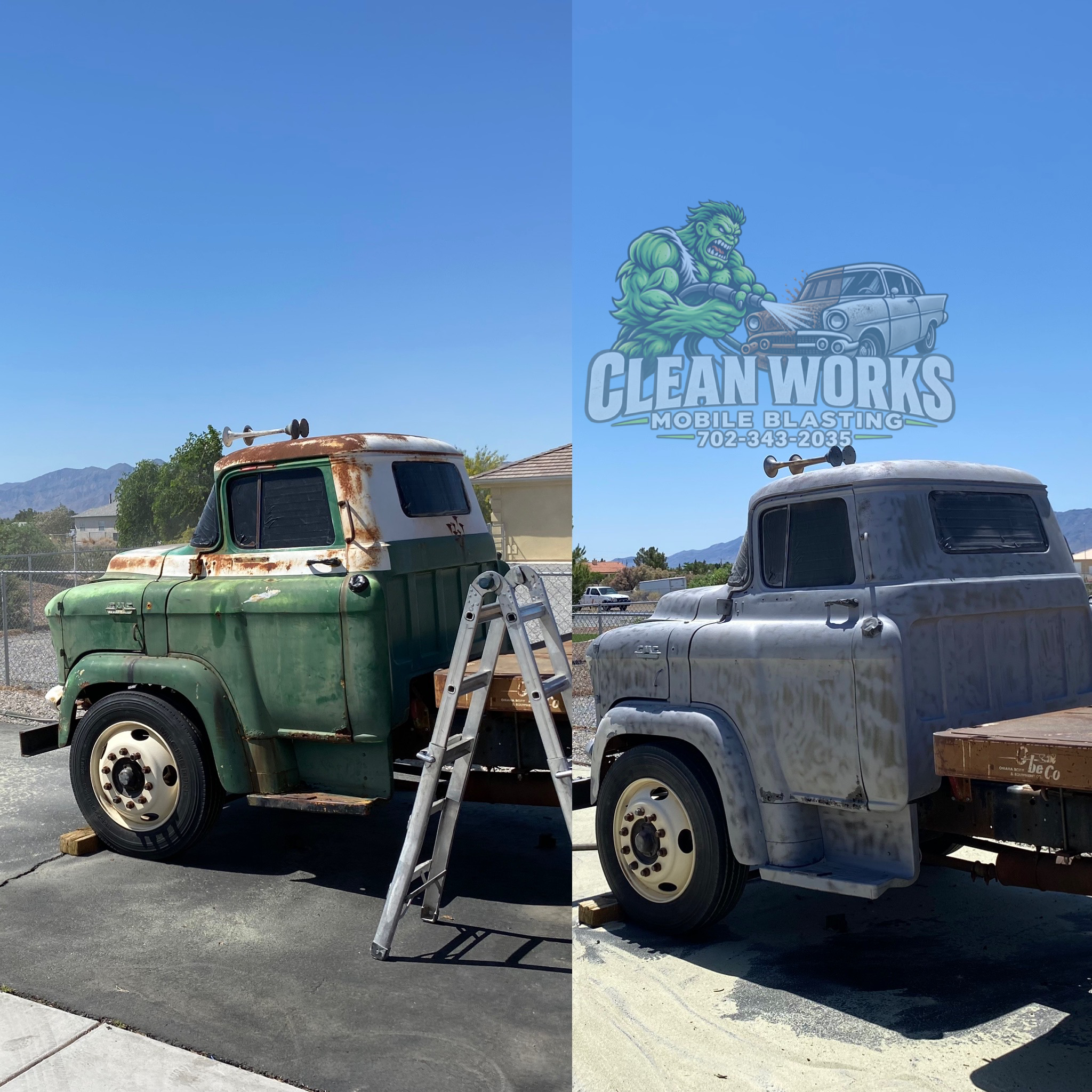 Vintage Trucks — Before Blasting